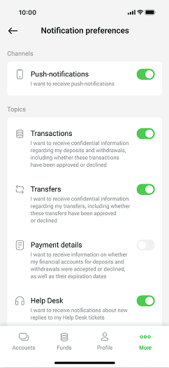 Customizable Alerts