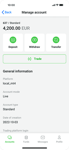 Trade on the go