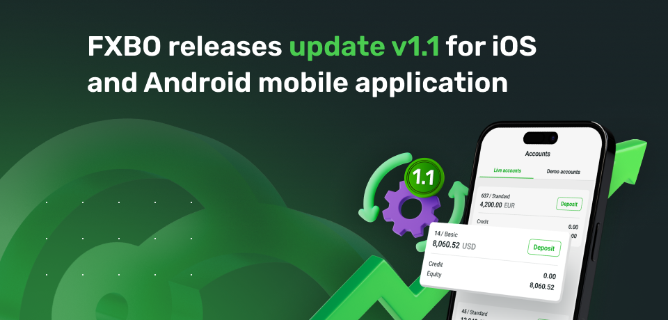 FXBO Releases Update v1.1 for iOS and Android Mobile Application 
