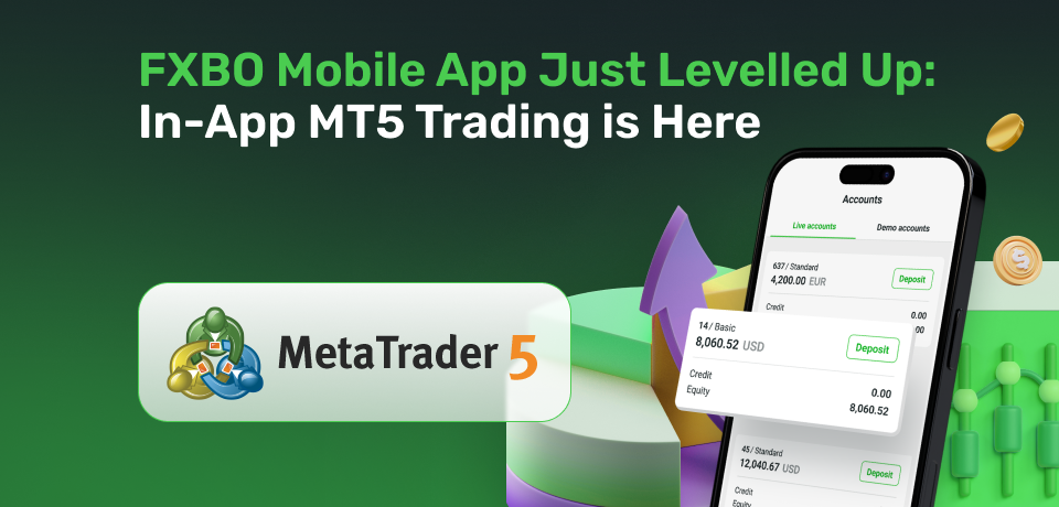 FXBO Mobile App Just Levelled Up: In-App MT5 Trading is Here 